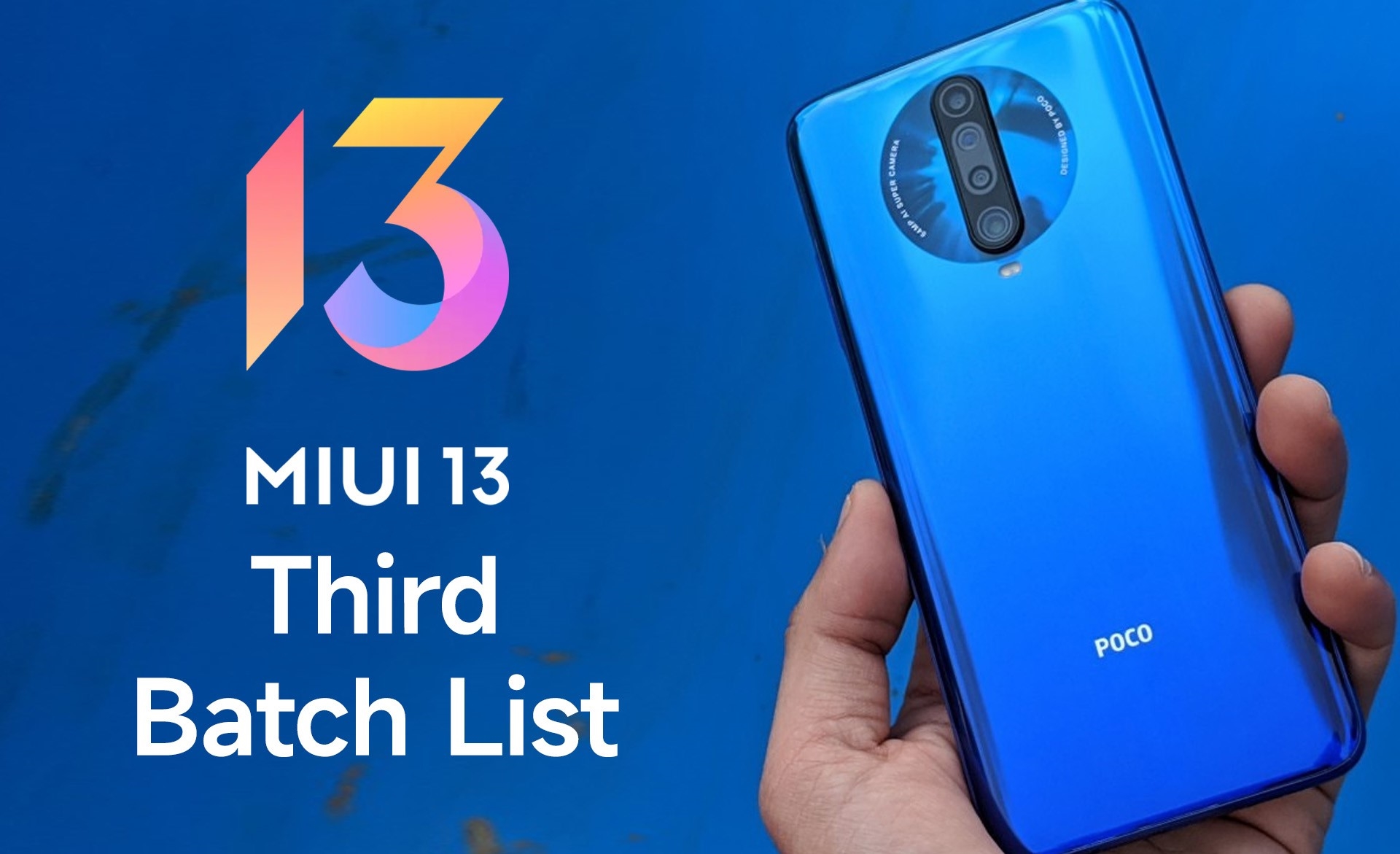 Список третьей партии MIUI 13 Эти устройства Xiaomi получат MIUI 13 во втором квартале