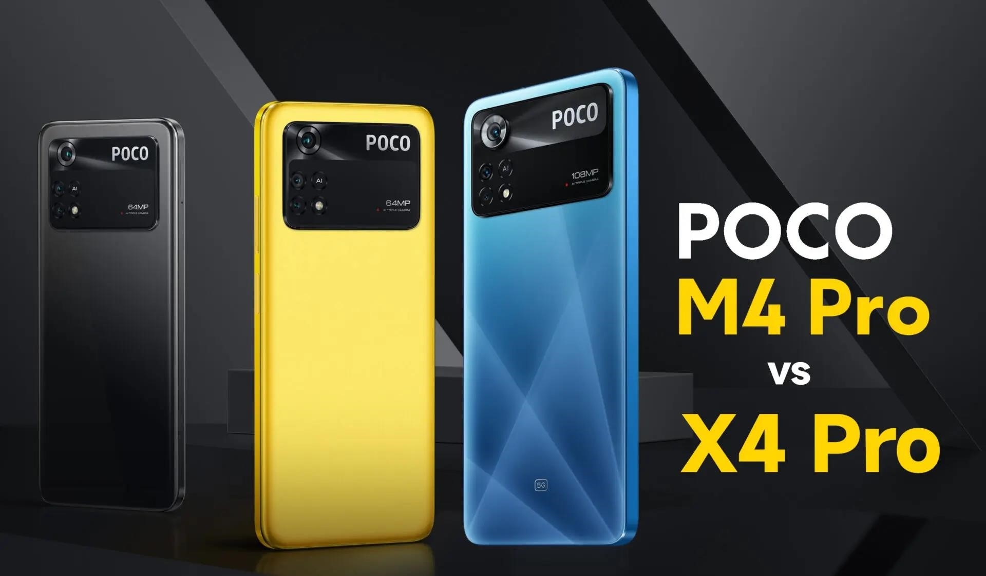 Сравнение POCO X4 Pro 5G и POCO M4 Pro — какой из них дороже